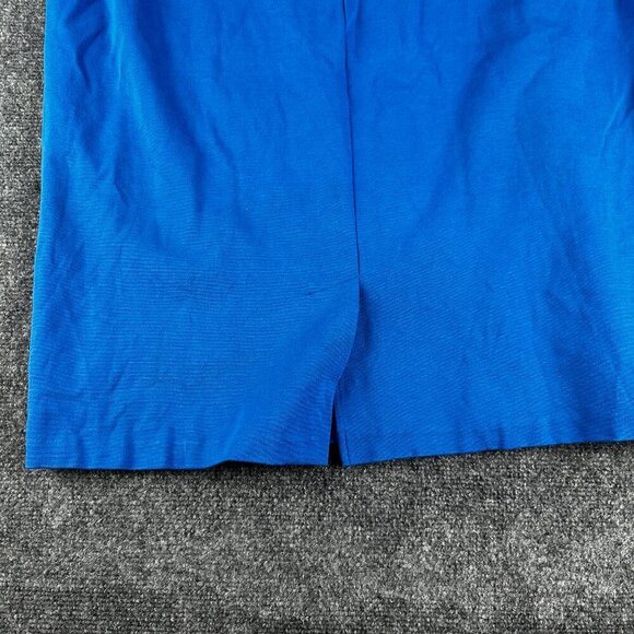 Ashley Stewart Skirt Womens 18 20 Blue Stretch Knit Elastic Waist Pull On Pencil - Picture 6 of 6